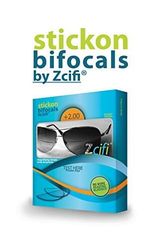 Zcifi Stick-on Bifocals +2.00, 2PK