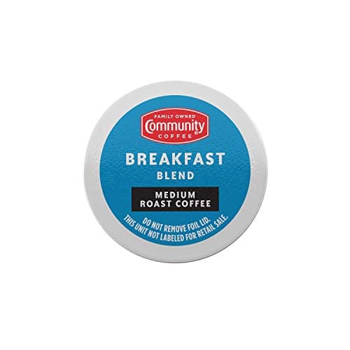 Community Coffee Breakfast Blend 144 Count Coffee Pods, Medium Roast, Compatible with Keurig 2.0 K-Cup Brewers (36 Count, Pack of 4)