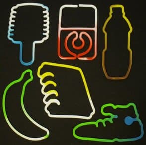 Tie Dye Backpack Rubber Bands MP3 IPOD Bracelets Gifts 12 Pack - Magic Bandz