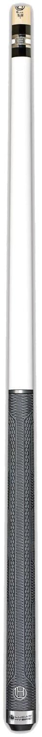 Lucasi HybridLHT87 White Thorsten Hohmann Series Cue with Upgraded Zero Flex Slim Technology Shaft