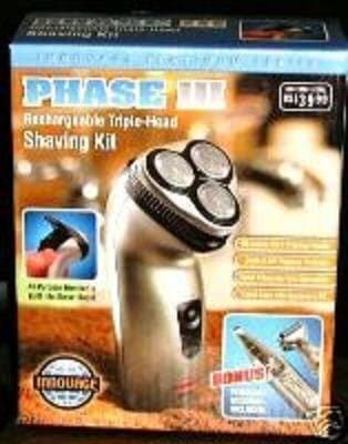 MEN'S PLATINUM SERIES RECHARGEABLE TRIPLE HEAD SHIVING KIT by Merchsource