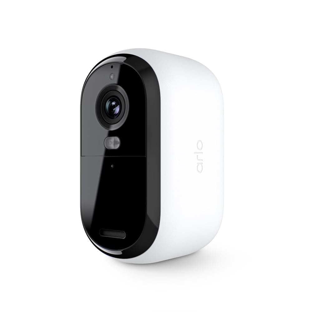 Arlo Essential Security Camera 2K |Outdoor - Indoor | 2nd Gen | Wireless with Spotlight, 2-Way Audio, Color Night Vision, Live Stream, Motion Activation, Real Time Notifications, Wide Angle - White