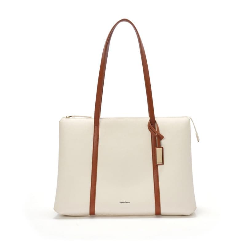 MOKOBARA The Easy Going Tote | Vegan Leather Black Tote Bag for Women