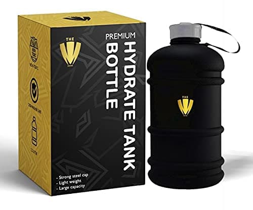 GYM BOTTLE 2.2 LITER WATER JUG WITH LID SPORTS BOTTLE BPA FREE HALF GALLON WATER BOTTLE LARGE FOR OUTDOOR, SPORTS, OFFICE - THE MONSTER