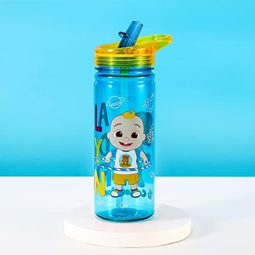 Zawadi Global Cocomelon 580ml Water Bottle for Kids School Drinks Bottle Made of Durable Ecozen Reusable BPA Free