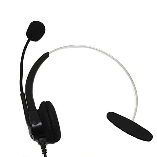CQtransceiver Replacement Mono Telephone Headset RJ9 Crystal Clear Plug for Powertouch 480 480e 480i Telephones i2002 i2004 i2004IP Landline Earphone