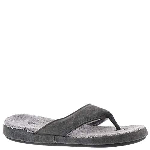 Acorn Mens Suede Spa Thong Ash XL (US Men's 12-13) M