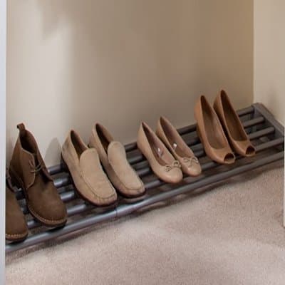 Expandable Shoe Rack Finish: Silver