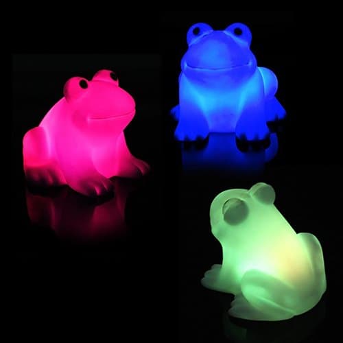 Energy Magic LED Cute Frog Night Light Lamp Changing Colors Colorful Lamp Gift, Soft Night Light Baby Kids Lamp Decoration for Halloween