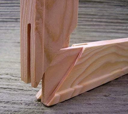 Tonzom 24 inches (60cm) Wood Bars Canvas Stretcher with Thumb Tacks for Oil Painting and Paint by Numbers (2 Strips)