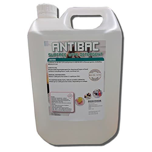 Bonnymans Antibac - General Purpose Cleaner - BS EN 1276 approved - 5 litres