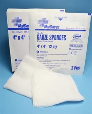 Sterile Gauze, 2" x 2", PK1500