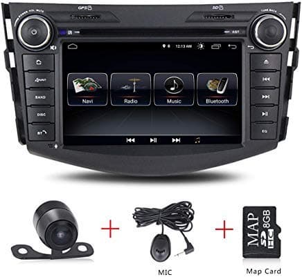 Android 8.1 Car Stereo GPS Navigation 7 inch Touch Screen 3G WiFi Radio Car DVD Player for Toyota RAV4 2006 2007 2008 2009 2010 2011 2012 Double Din Car Stereo Head Unit Reverse Camera