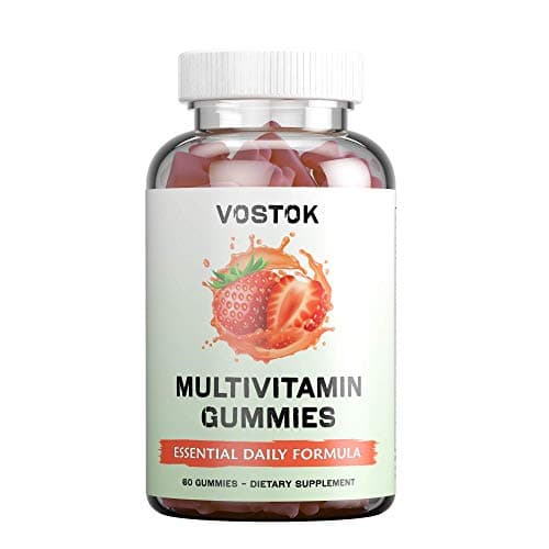 Multivitamin Gummies Essential Daily Formula - Complete and Natural Formula for Men and Women - Support for Multiple Systems and Immune Health, Non-GMO, Gluten Free, 60 Count by Vostok Nutrition