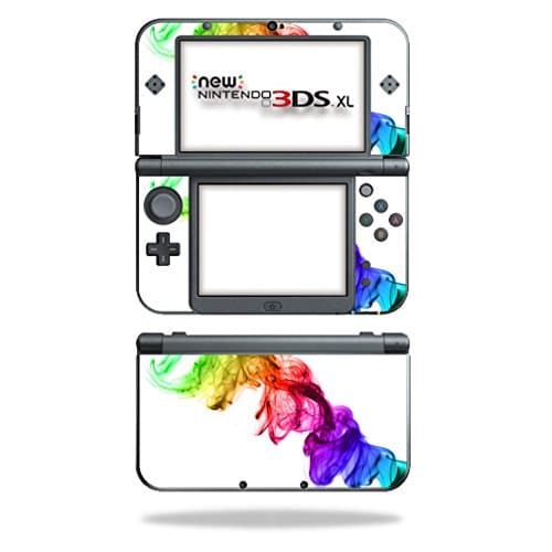 MightySkins Skin Compatible with Nintendo 3DS XL (2015) - Rainbow Smoke | Protective, Durable, and Unique Vinyl Decal wrap Cover | Easy to Apply, Remove, and Change Styles | Made in The USA