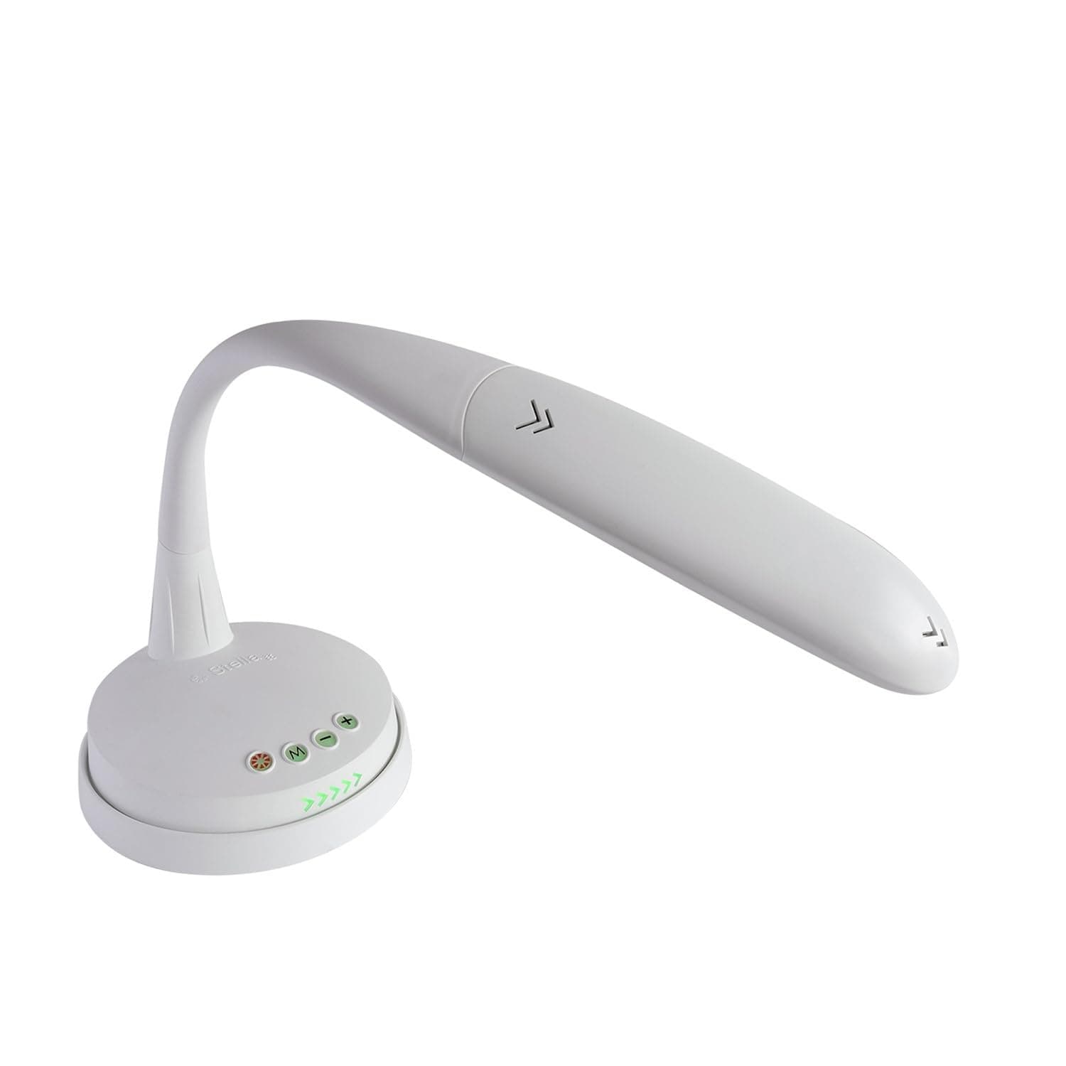 Stella GO 12W Portable Task Lamp, Dimmable, Custom Color Temperature, Adjustable, and Remote Controlled Modern Standing Lamp for Living Room, Bedroom, and Office Lighting (White)