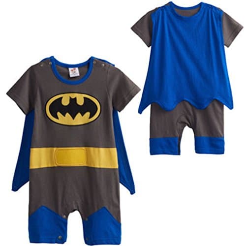 LC Boutique Baby Boy Superhero Romper Costume for Ages 3 Months to 3T.