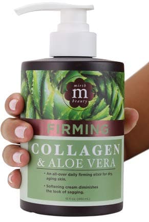 Collagen Cream Cream for Face and Body. Collagen Firming Cream with Aloe Vera and Green Tea Extract. Large 15oz jar with pump.