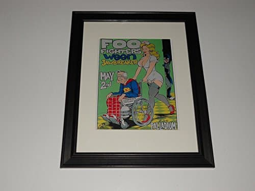 Foo Fighters & Ween 1996 Palladium Hollywood Framed Print 14"x17"