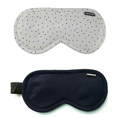 Adjustable cotton soft navy white combo 2 pc Sleeping mask Super Smooth Sleep Mask Blind Fold For men and Women
