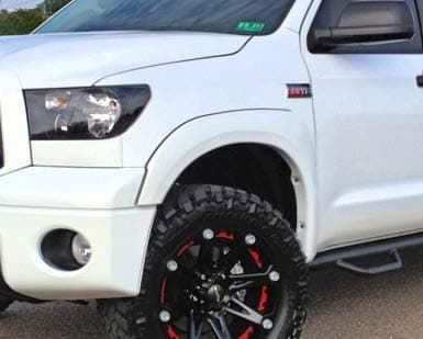 RDJ Trucks HWY-PRO OE Style Fender Flares - Fits/Compatible with Toyota Tundra 2007-2013 (Textured w/Rhino Skin)