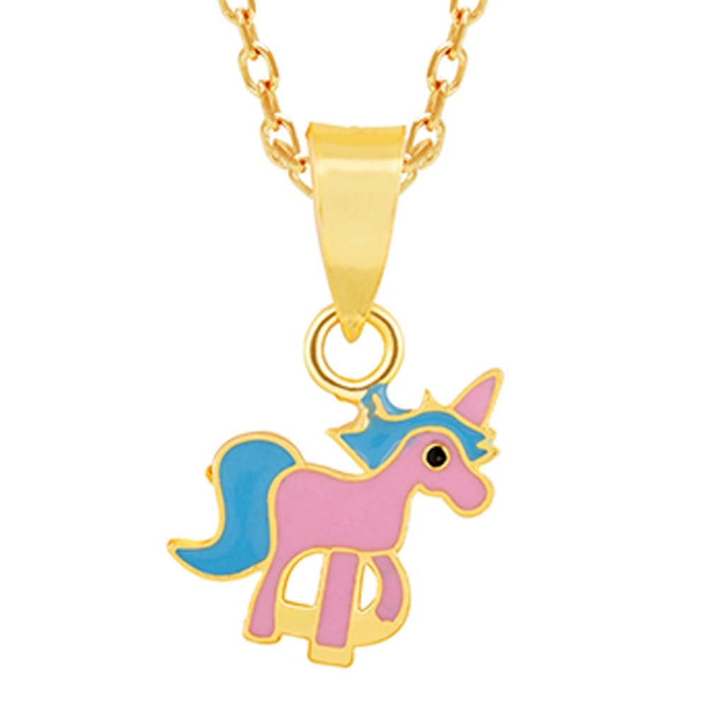 GIVA925 Sterling Silver Kids Pendant With Link Chain|Studs to Gifts for Kids | With Certificate of Authenticity and 925 Stamp | 6 Months Warranty*