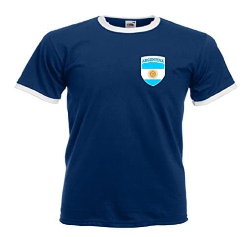 Invicta Screen PrintersArgentina Retro Argentine Republic Football/Rugby Team T-Shirt