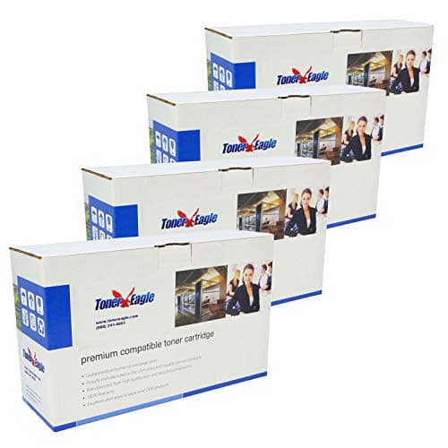 Toner Eagle Re-Manufactured 4-Color Toner Cartridge Compatible with Ricoh Aficio SP C240 C240DN C240SF 406046, 406047, 406044, 406048.