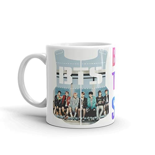 Youth style BTS Army Logo Ceramic Coffee Mug for BTS Fans - 1 Piece, 330 ml 11 oz