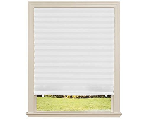 Original Light Filtering Pleated Fabric Shade White, 36” x 72”, 4-Pack