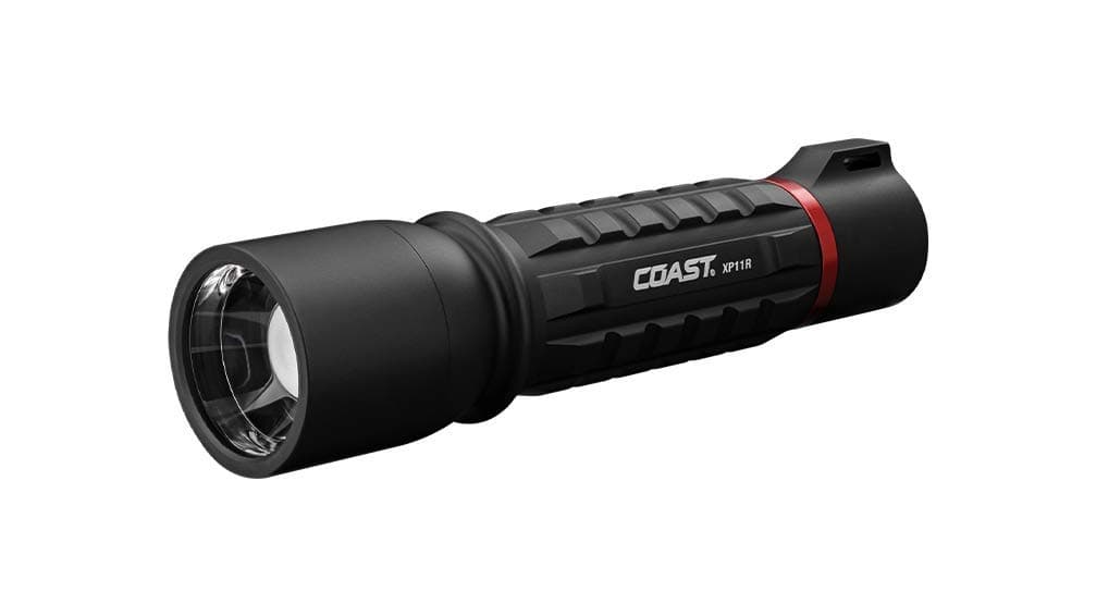 XP11R Rechargeable Dual Power LED Flashlight, 3000 Lumens, Black