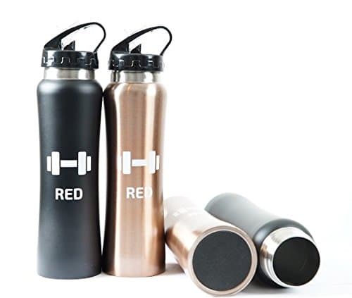 Stainless Steel Water Bottle 17oz. Wide Mouth Mug with Leak Proof Flip Top Straw Cap .Great for Sports, Gym,Outdoors Activities .Keeps Liquids Hot Or Cold for Hours