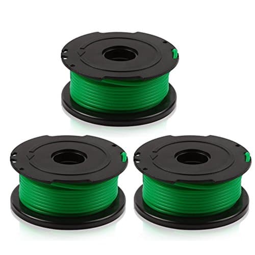 Replacement Trimmer Spool Line for Black+Decker, Compatible with SF-080 Auto Feed Spool Single Line Trimmer,3-Pack, Made in USA