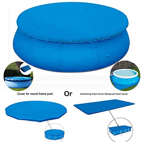 Waterproof Swimming Pool Cover Round/Square Pool Ground Cloth Dustpoof Cover Floor Mat Rainproof Pool Cover