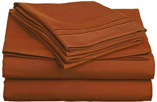 Split Cal King Sheets, Split California King: Burnt Orange/Terra Cotta, 1800 Thread Count Egyptian Bed Sheet Set, Deep Pocket. Reg. $129.95. Sale $39.95.