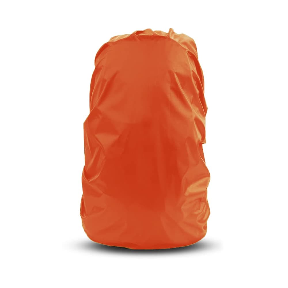 MUTMAIN 100% Waterproof Dust Proof 80L to 100L Rain Cover for Backpack Bags,Rainproof Dustproof Protector Raincover Elastic Adjustable Trekking, Camping, Hiking Bag Cover (BP-80TO100L) (Orange)