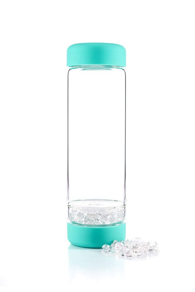 inu CRYSTAL ocean blue | The Original DIY Crystal Water Bottle with Clear Quartz