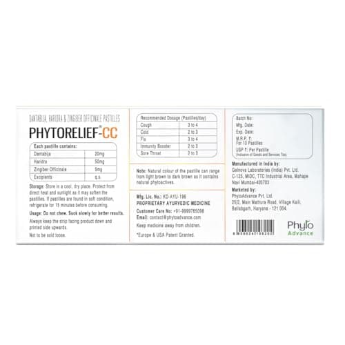 AlchemLife PhytoRelief-CC - clinically tested and patented solution Natural immunity booster Fights viral cough, cold and sore throat - Pack of 2