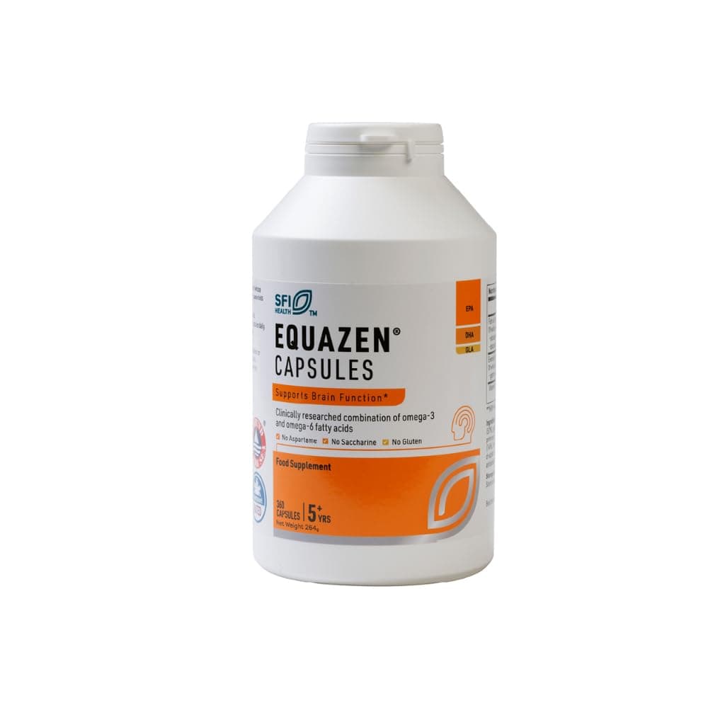 Omega 3 & 6 Capsules, Brain & Cognitive Support, DHA, EPA & GLA, Clinically Researched 9:3:1 Formula, Tasteless & Odourless, Halal Certified, Gluten Free, 360 Pack