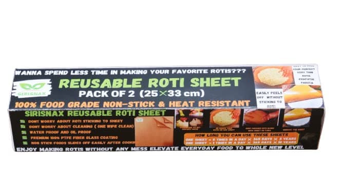 AKKI ROTI Sheet & Baking Mat for ROTI & Cake, 25*33 CM PACK 2 Large