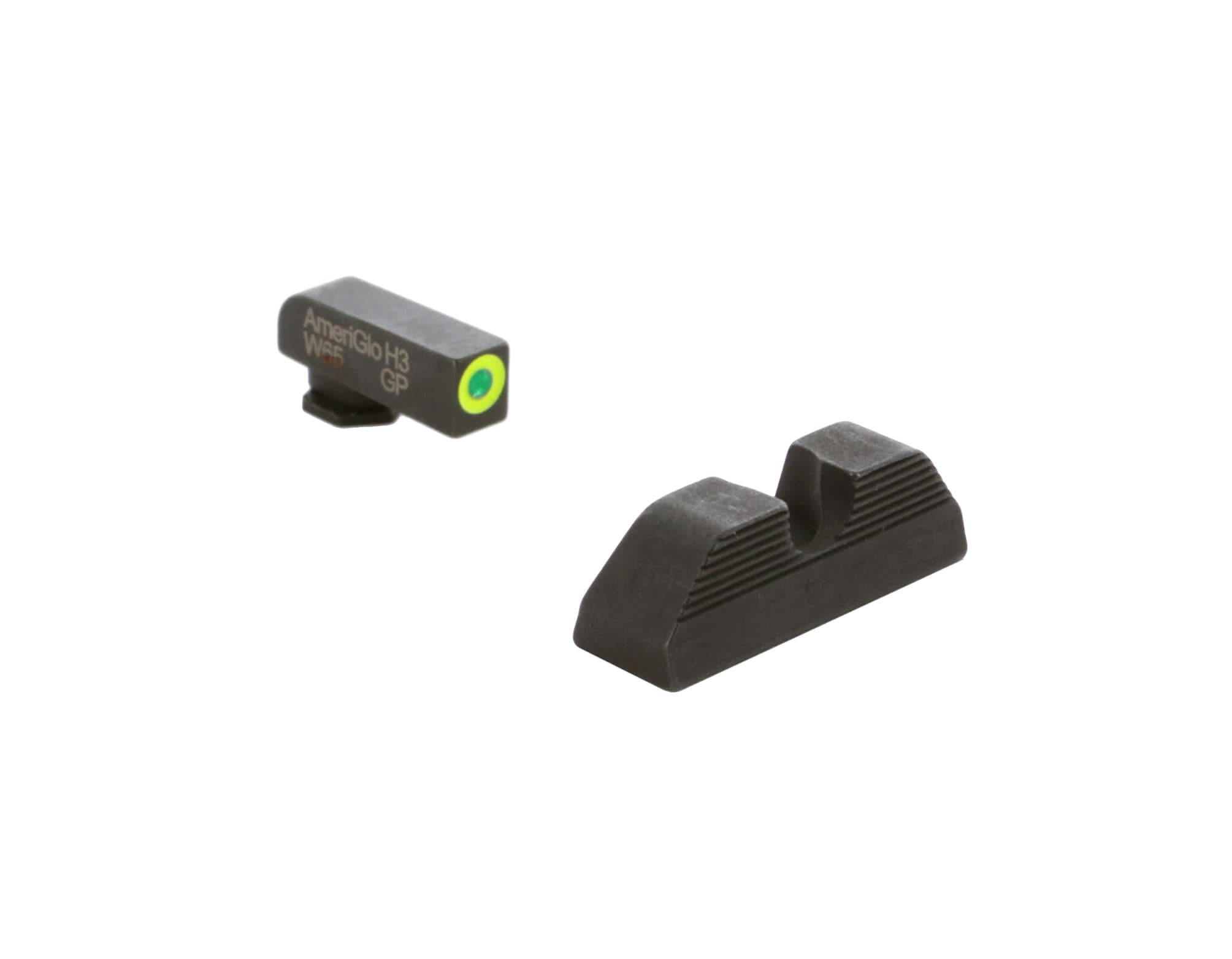 AMERIGLO Protector Front/Rear U-Notch Green Tritium Night Sight Set Compatible with Glock Gen 1-4 9mm/.40/.380, Gen 5 10mm/.45 (Including MOS Series)