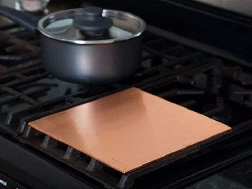 Copper Heat Diffuser Cooking Plate 10" for Cooktop or Stove