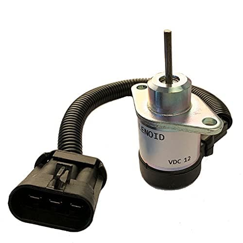 Fuel Shut Down Solenoid 1J710-60011 1J71060010 7000769 for Bobcat A300 A770 S220 S300 S750 S850 5600 S160 T180 T190 T250 T300 T770 T2250 Kubota Engine B1700D B2100D B2400D V2607