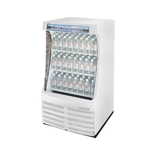 Beverage Air BZ13-1-W 30" W Open Refrigerated Display Merchandiser, 3 Shelves, White
