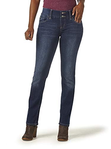 Riders by Lee IndigoWomen's Pull On Waist Smoother Straight Leg Jean
