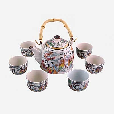 Mandarin Arts Traditional Chinese Tea Set (Design: Musicians)