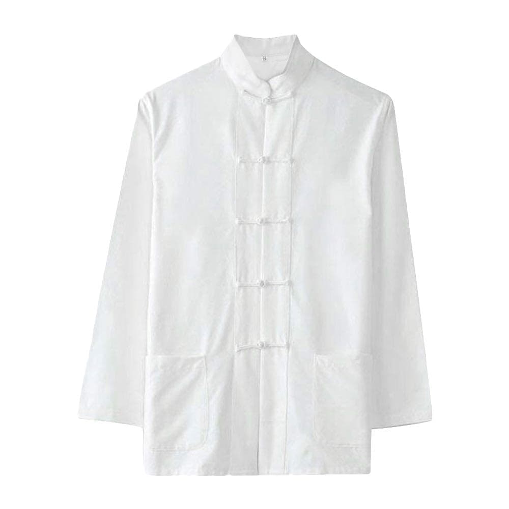 Traditional Long Sleeve Tang Kung Fu Uniform Men's Shirt