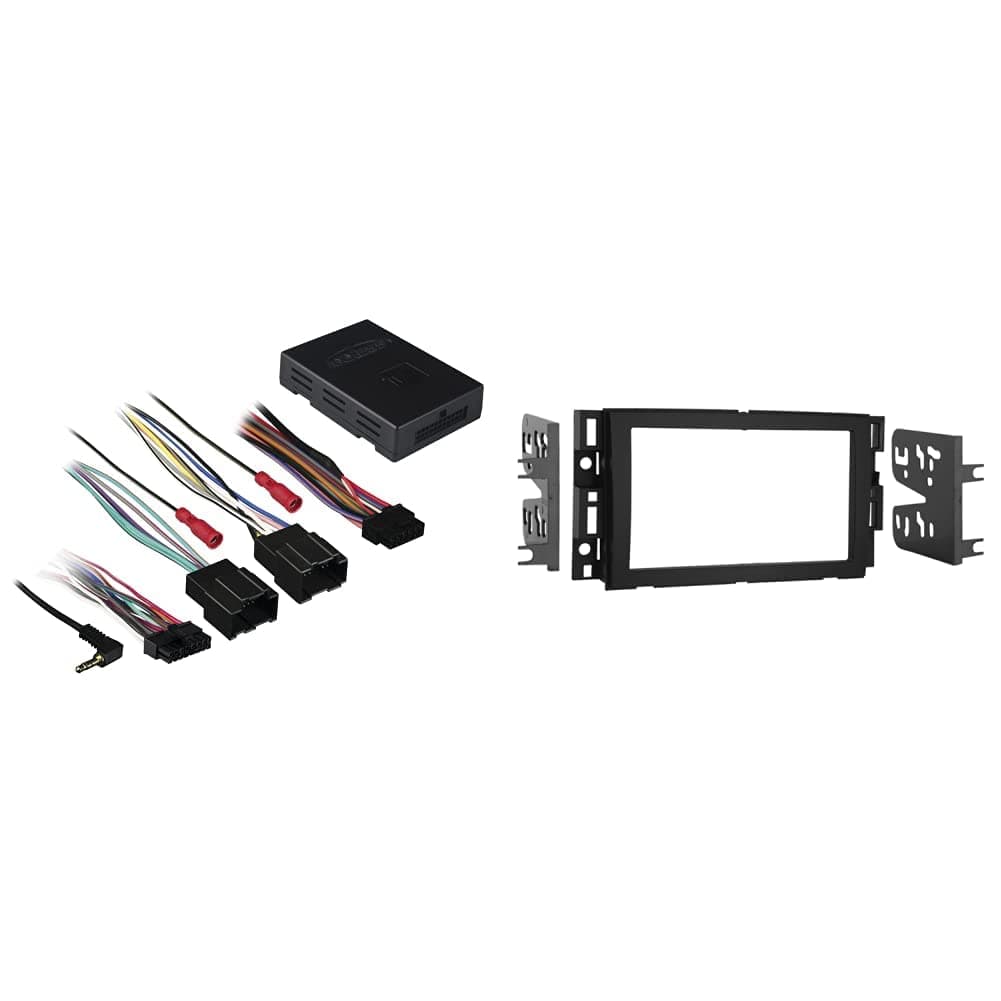 Axxess GMOS-LAN-01 LAN OnStar Interface for Non-Amplified Systems & Metra 95-3305 Double DIN Installation Multi Kit for 2006-up Select GM Vehicles