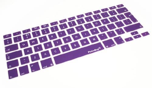 PicknBuy UK Purple Keyboard Silicone Skin Cover use for Apple Macbook Air (13") and Macbook Pro (13", 15", 17") inch Laptop computer