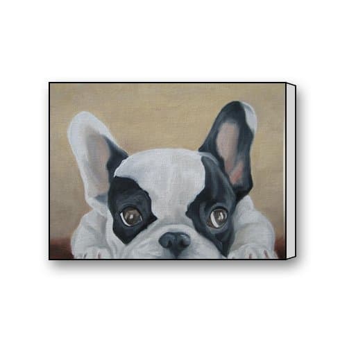 French Bulldog Canvas Wall Art Print 12 X 16 Inch
